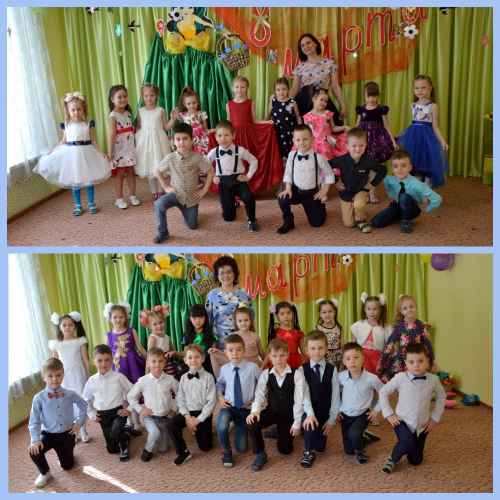 Видео-концерт воспитанников старшей и подготовительной к школе групп прошёл 2 марта для любимых мамочек и бабушек